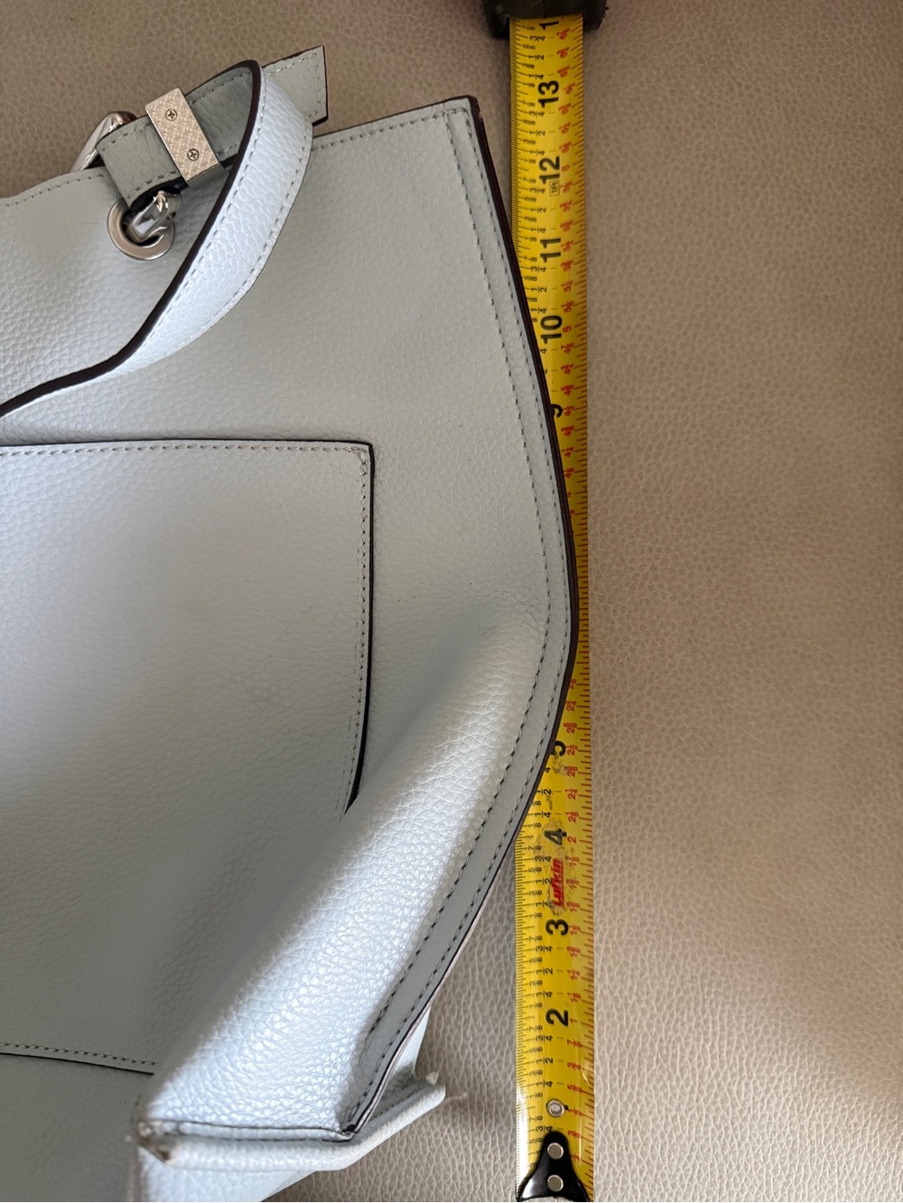 Steve Madden White Tote with Multicolor Logo Pouch - Picture 8 of 8